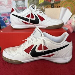 NEW Nike Gato Shoes White/Black  Gym Red Sneakers MEN SIZE 10